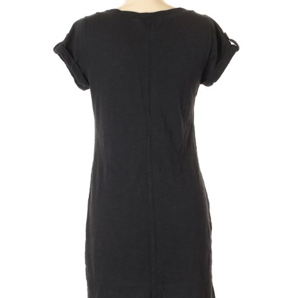 Banana Republic Factory Black T-Shirt Dress - Picture 2 of 2